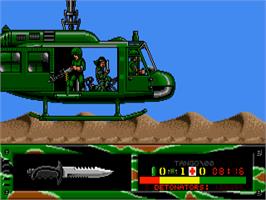 In game image of Fire Force on the Commodore Amiga.