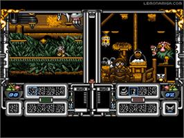 In game image of Flip-it And Magnose - Water Carriers From Mars on the Commodore Amiga.