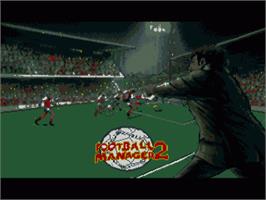 In game image of Football Manager 2 on the Commodore Amiga.