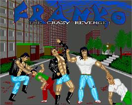 In game image of Franko: The Crazy Revenge on the Commodore Amiga.
