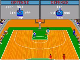 In game image of Gba Championship Basketball - Two-on-two on the Commodore Amiga.