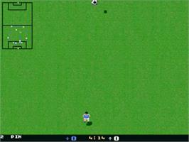 In game image of Goal on the Commodore Amiga.
