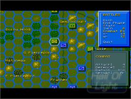 In game image of Great Napoleonic Battles on the Commodore Amiga.
