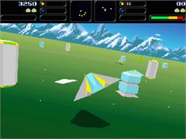 In game image of Guardian on the Commodore Amiga.