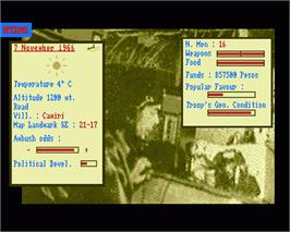 In game image of Guerilla In Bolivia on the Commodore Amiga.