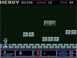 In game image of Hard 'n' Heavy on the Commodore Amiga.