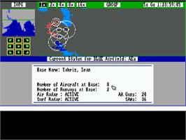 In game image of Harpoon - Battleset 4 - The Indian Ocean on the Commodore Amiga.
