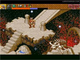 In game image of Heimdall 2 on the Commodore Amiga.