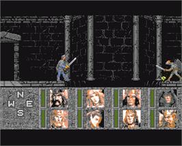 In game image of Heroes Of The Lance on the Commodore Amiga.