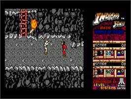 In game image of Indiana Jones And The Temple Of Doom on the Commodore Amiga.