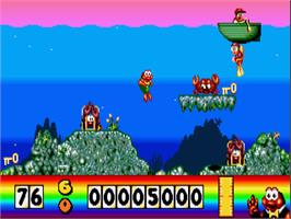 In game image of James Pond - Underwater Agent on the Commodore Amiga.