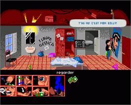 In game image of Jimmy Willburne - A La Recherche Du Peigne Perdu on the Commodore Amiga.