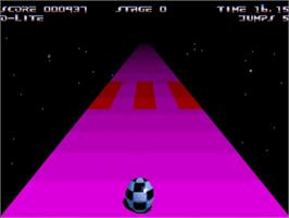 In game image of Jump 'N' Roll on the Commodore Amiga.