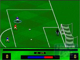 In game image of Kick Off 3 - European Challenge on the Commodore Amiga.