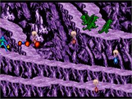 In game image of Knights Of The Crystallion on the Commodore Amiga.