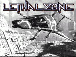 In game image of Lethal Zone on the Commodore Amiga.
