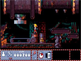 In game image of Lollypop on the Commodore Amiga.