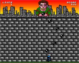In game image of Mad Bomber 2 on the Commodore Amiga.