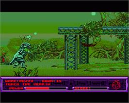 In game image of Metal Mutant on the Commodore Amiga.