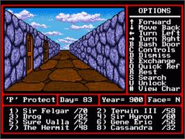 In game image of Might and Magic 2: Gates to Another World on the Commodore Amiga.