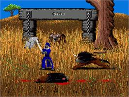 In game image of Moonstone - A Hard Days Knight on the Commodore Amiga.