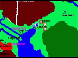 In game image of Napoleon I - The Campaigns 1805-1814 on the Commodore Amiga.