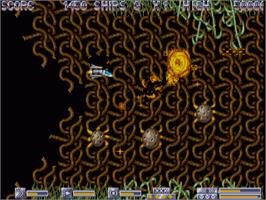 In game image of Necronom on the Commodore Amiga.