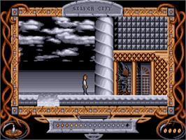 In game image of Neverending Story 2, The - The Arcade Game on the Commodore Amiga.