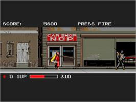 In game image of Ninja Warriors, The on the Commodore Amiga.