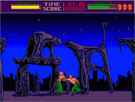 In game image of No Exit on the Commodore Amiga.
