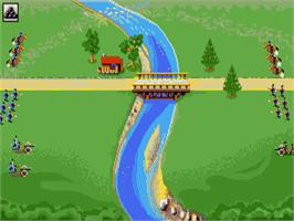 In game image of North And South on the Commodore Amiga.