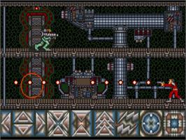 In game image of Obliterator on the Commodore Amiga.