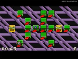 In game image of One Step Beyond on the Commodore Amiga.