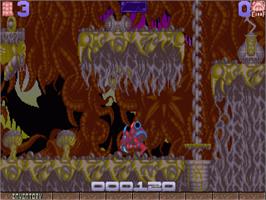 In game image of Ork on the Commodore Amiga.