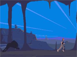 In game image of Out of This World on the Commodore Amiga.
