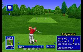 In game image of PGA European Tour on the Commodore Amiga.