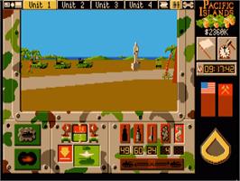 In game image of Pacific Islands on the Commodore Amiga.