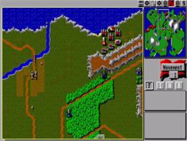 In game image of Perfect General on the Commodore Amiga.