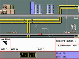 In game image of Persian Gulf Inferno on the Commodore Amiga.