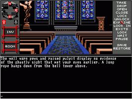 In game image of Personal Nightmare on the Commodore Amiga.