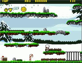 In game image of Pierre Le Chef Is... Out To Lunch on the Commodore Amiga.