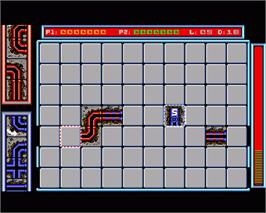 In game image of Pipe Dream on the Commodore Amiga.