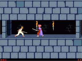 In game image of Prince of Persia on the Commodore Amiga.