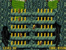 In game image of Pushover on the Commodore Amiga.