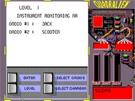In game image of Quadralien on the Commodore Amiga.