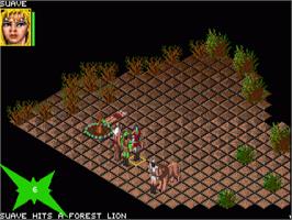 In game image of Realms of Arkania: Blade of Destiny on the Commodore Amiga.