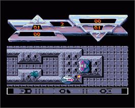 In game image of Return To Genesis on the Commodore Amiga.
