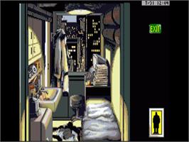 In game image of Rise of the Dragon on the Commodore Amiga.