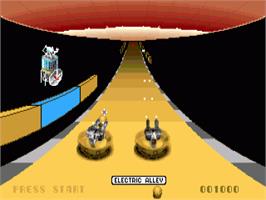 In game image of RoadWars on the Commodore Amiga.