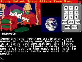 In game image of Scary Mutant Space Aliens From Mars on the Commodore Amiga.